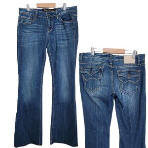 Cult of Individuality Womens 31 (34x34") Caveman Bootcut‎ Jeans Flap 712-1070